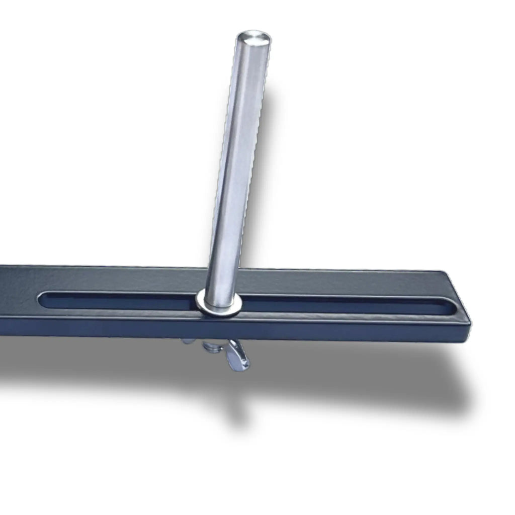 Foaweida Mitnehmsystem Produktausschnitt hinten mit Langloch und verschiebbaren Foaweida Pin