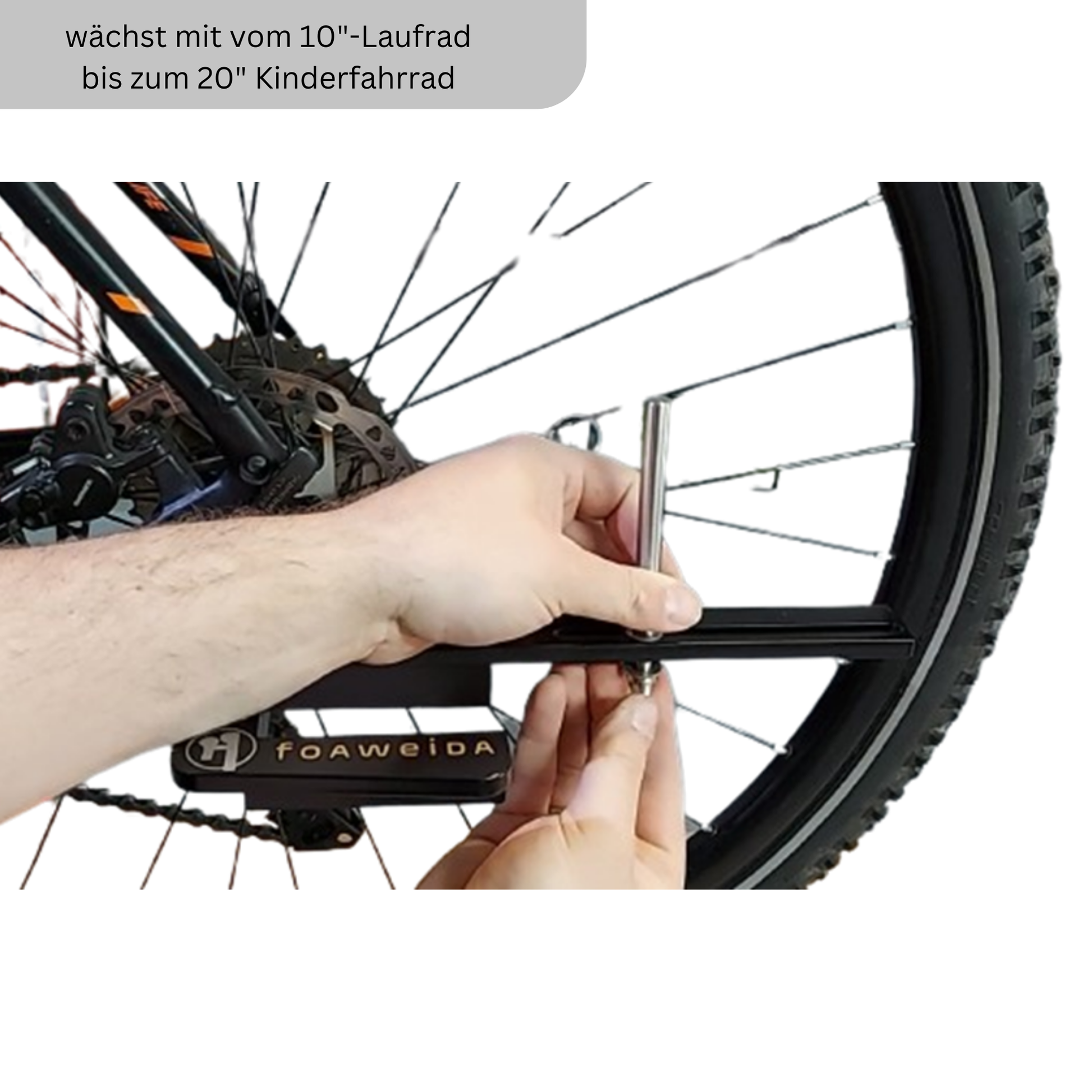 Kinderfahrrad Laufrad mit Fahrrad transportieren